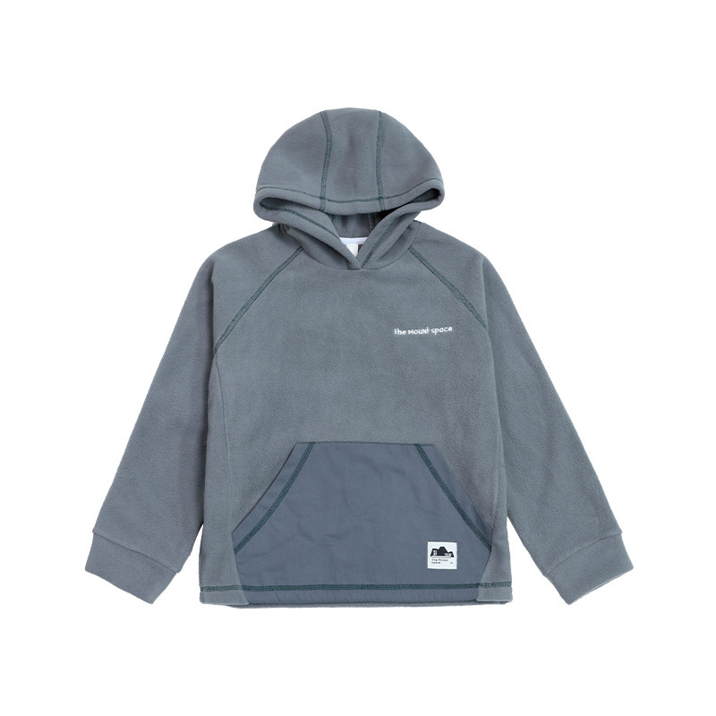 兒童衛衣2025冬季新款男童戶外休閒長袖抓絨保暖連帽衛衣男孩衣服