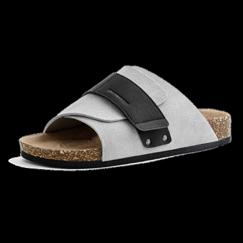 穆勒鞋男2025夏季新款軟木一字休閒外穿凉拖鞋魔術貼