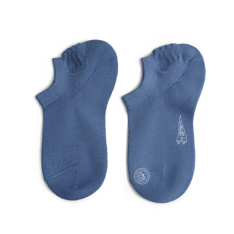 防滑脫精梳棉船襪復古花朵提花針織襪夏季透氣百搭襪子女