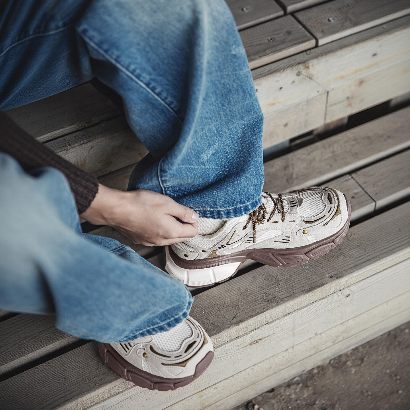 拼色復古老爹鞋男鞋2025新款厚底增高運動休閒鞋百搭潮鞋子冬