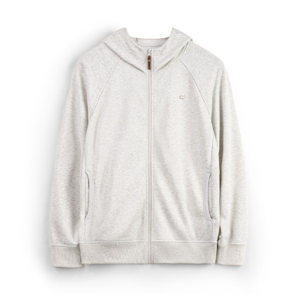 美式休閒灰色連帽衛衣寬鬆插肩袖開衫鬆弛長袖外套男款秋