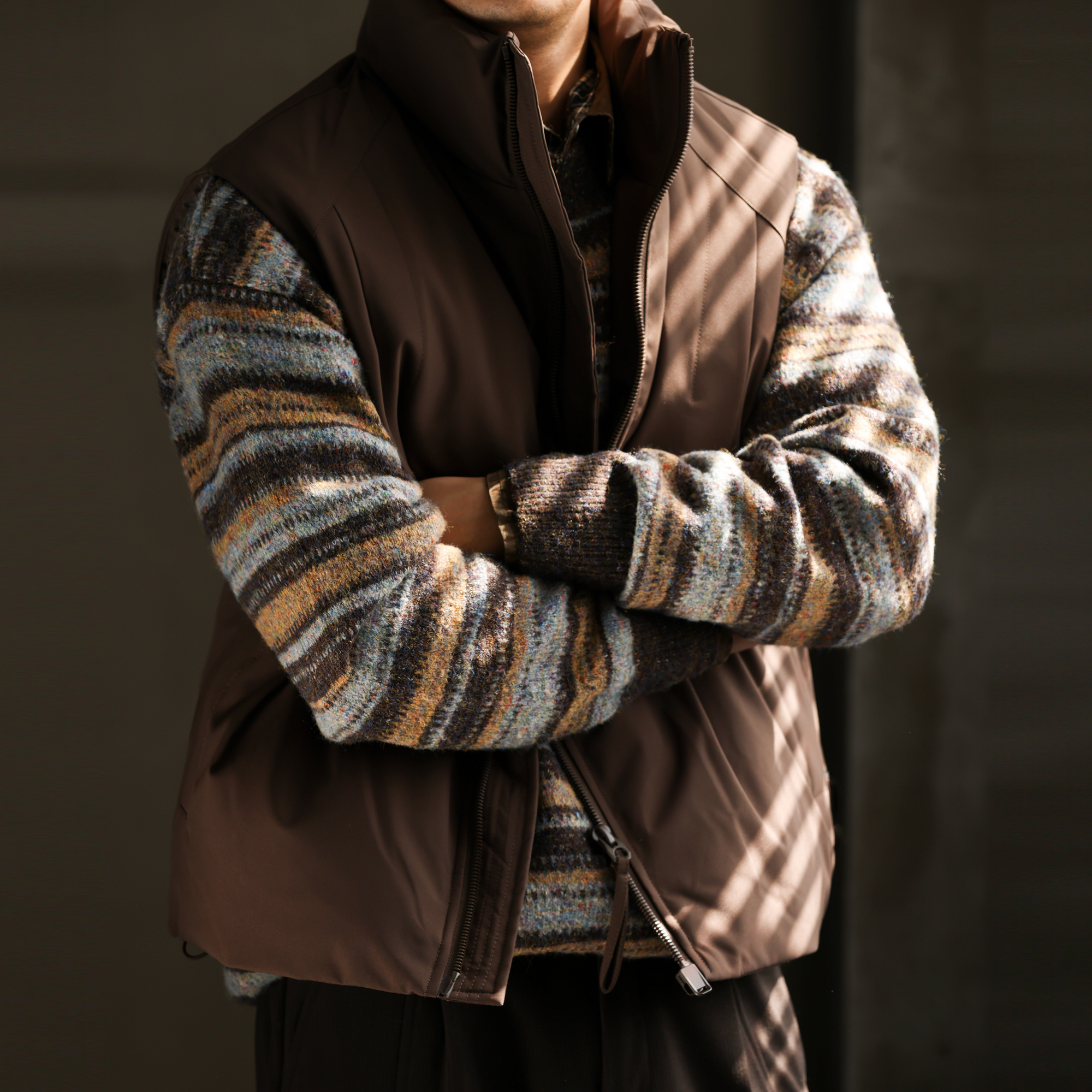 都市輕戶外羽絨馬甲男百搭90白鴨絨保暖外搭無袖外套冬