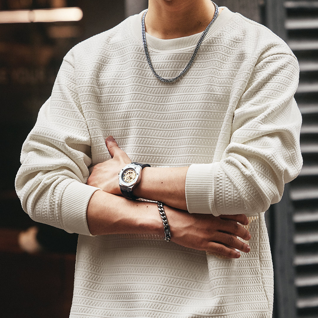 美式輕奢老錢風衛衣男秋冬潮牌加絨長袖T恤寬鬆休閒