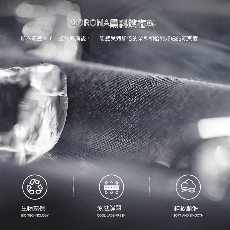 美式休閒sorona涼感長袖T恤索羅娜速乾抗菌圓領上衣男春-Retro's Wear