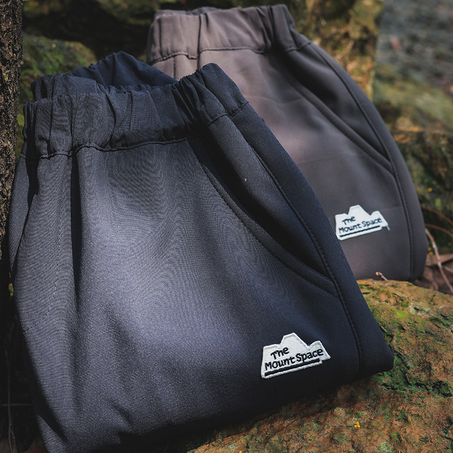 兒童加絨長褲2025冬季款男童線條感褲子休閒寬鬆直筒長褲一件代發