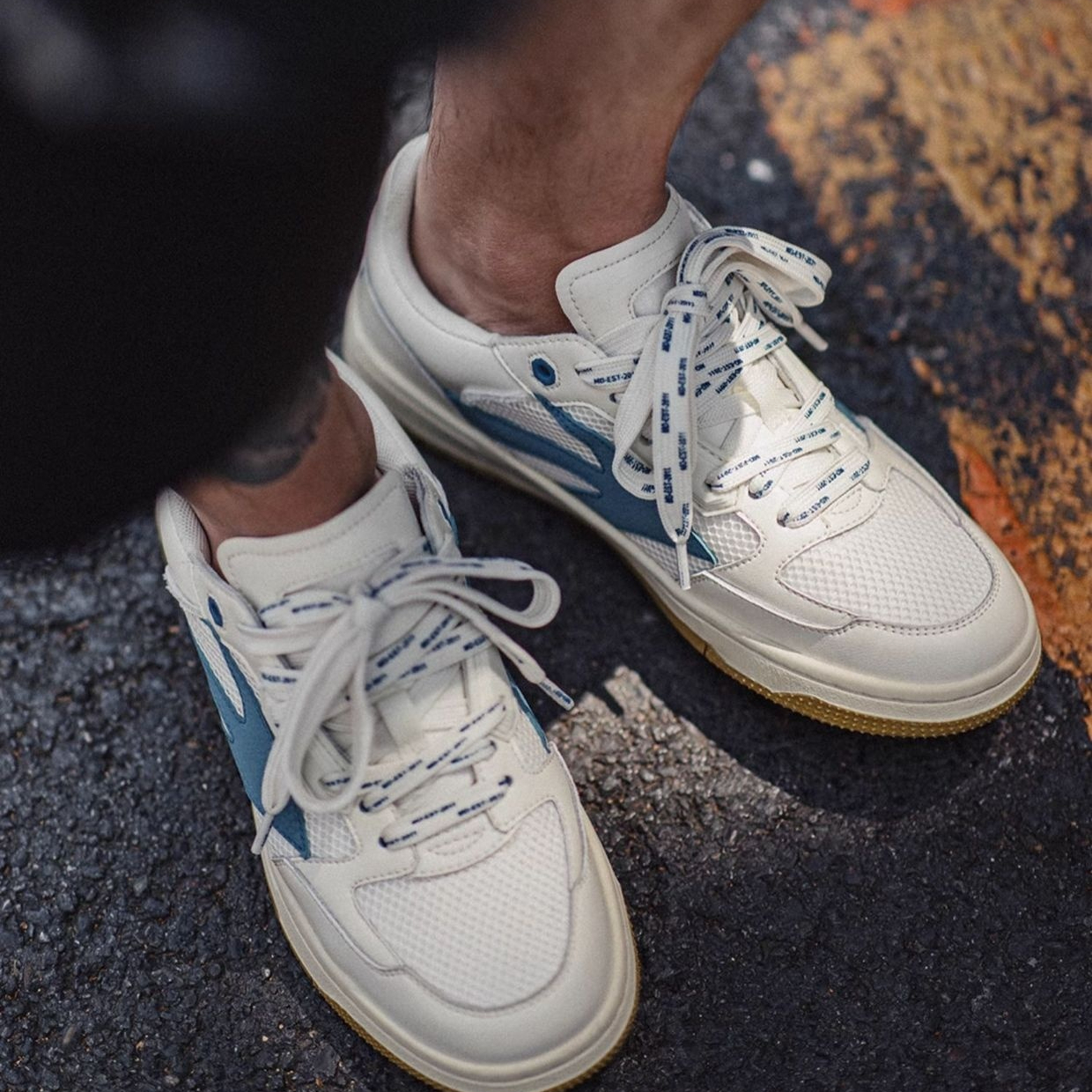 夏季新款平底小白鞋男士翻蓋板鞋網面透氣復古美式高街休閒鞋