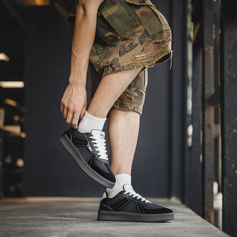 MRA改良德訓鞋男鞋夏季透氣網面鞋厚底運動休閒板鞋百搭復古潮鞋