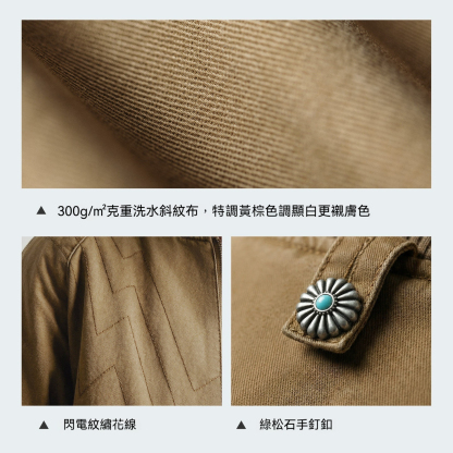 美式巴恩风棕色飞行棒球服领正肩工装夹克短款外套上衣女士春