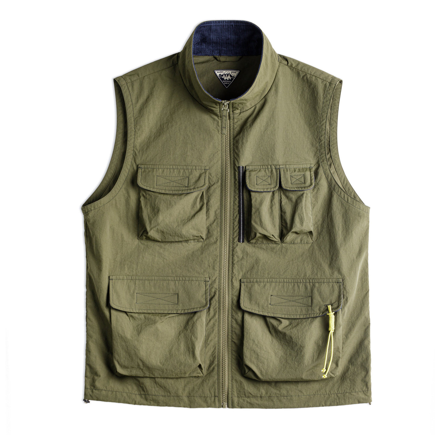 美式山系戶外馬甲軍綠色gorpcore輕薄背心徒步外套男款春