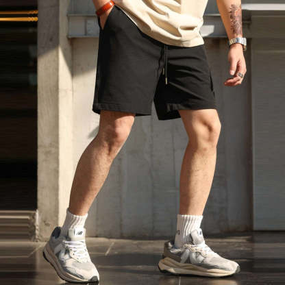 美式休閒180g輕量感短褲男cleanfit抗皺易打理五分褲