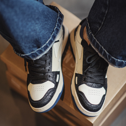 86滑板鞋男款2025新款復古低幫潮流百搭休閒鞋高街運動潮鞋子