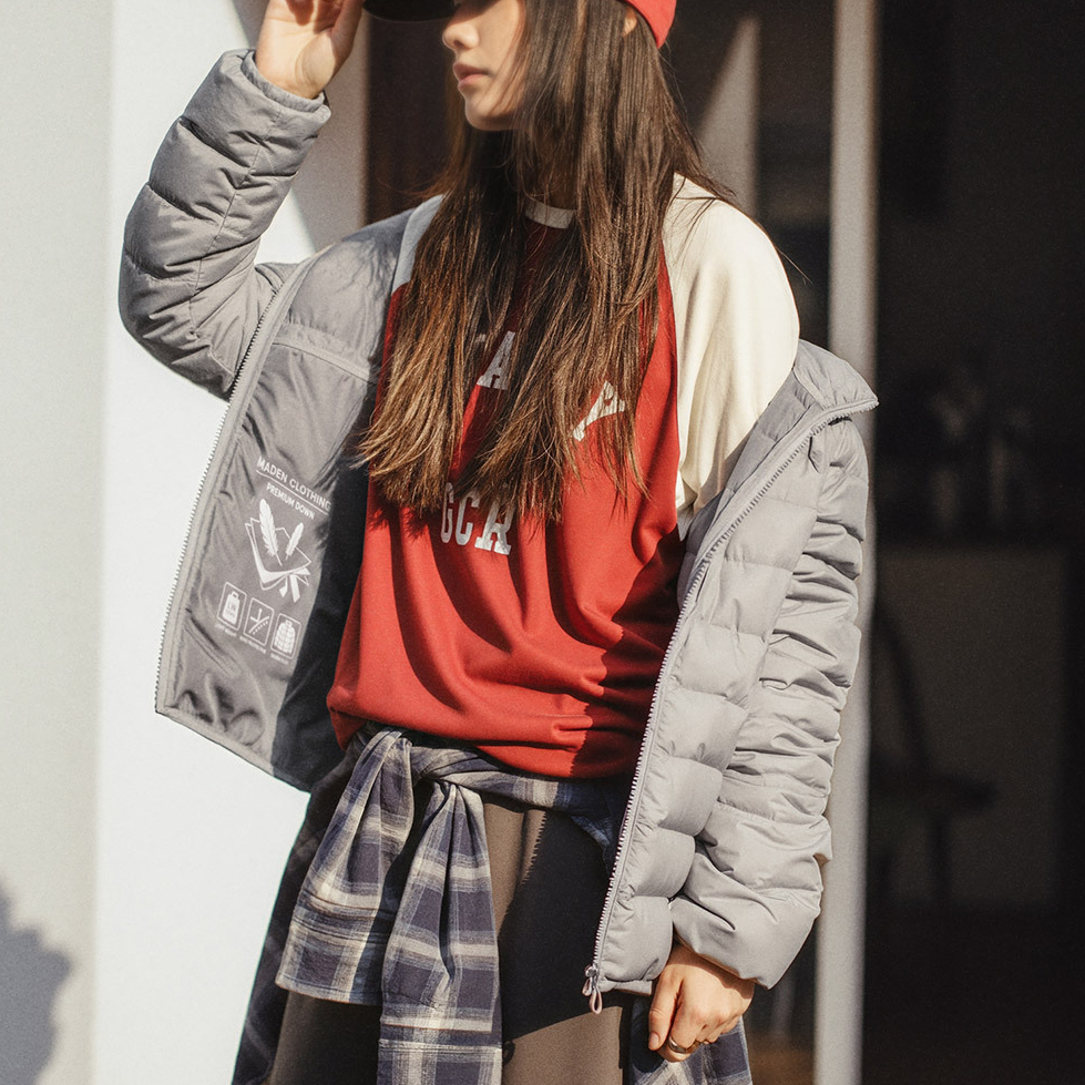 90白鴨絨超輕薄量款內搭排骨保暖內膽羽絨服外套女士秋冬