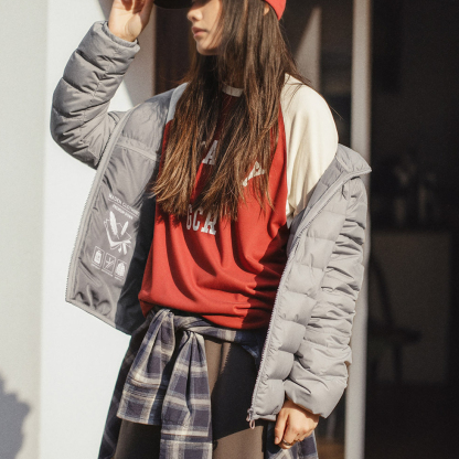 90白鴨絨超輕薄量款內搭排骨保暖內膽羽絨服外套女士秋冬