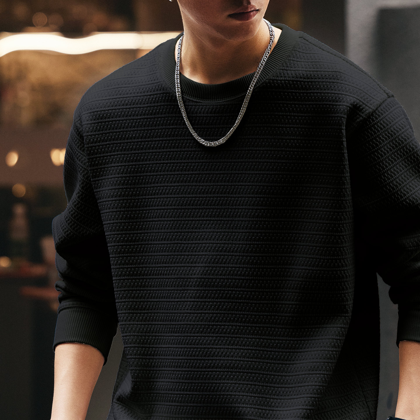 美式輕奢老錢風衛衣男秋冬潮牌加絨長袖T恤寬鬆休閒