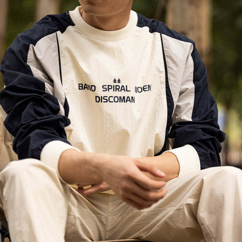 透氣速幹抗皺T恤山系戶外套頭休閒運動防水長袖足球訓練服男-Retro's Wear