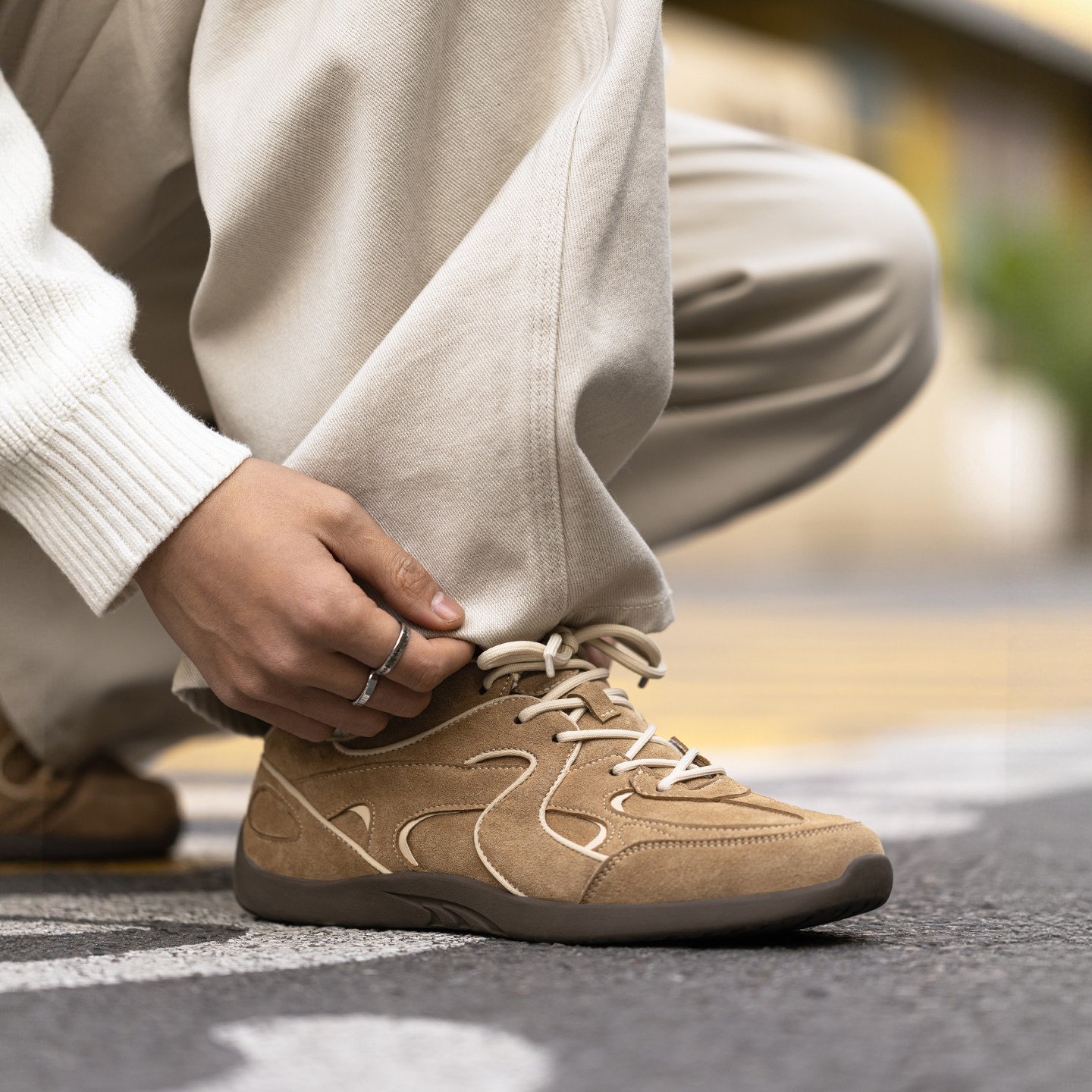 MRA德訓鞋男2026新款復古薄底平底運動休閒鞋輕便防滑訓練板鞋春