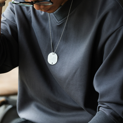 美式復古交疊小V領衛衣男380g斜紋肌理感休閒套頭上衣秋