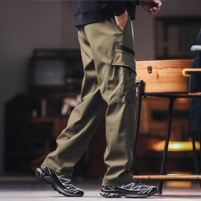 山系機能風防水衝鋒褲男士秋季新款戶外傘兵休閒工裝褲