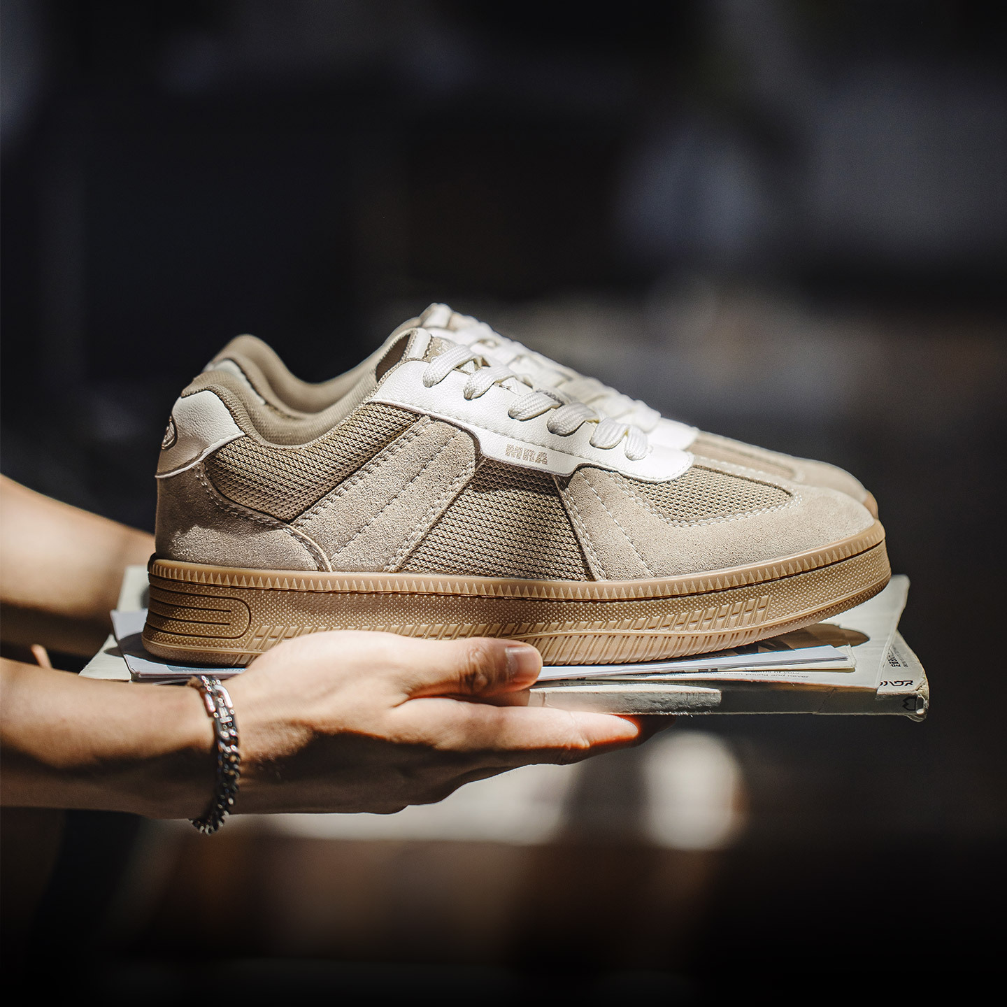 MRA改良德訓鞋男鞋2025秋季新款厚底運動休閒鞋復古百搭板鞋潮鞋