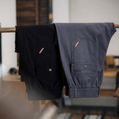 美式工裝褲男春季2025新款復古寬鬆彈力直筒休閒褲男長褲子