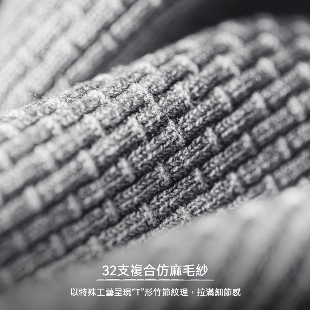 美式竹節紋亨利衫短袖老錢垂感針織灰色寬鬆半袖T恤男夏