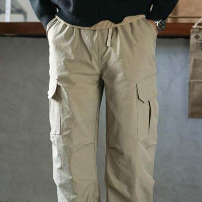 冬季戶外工裝羽絨褲男保暖運動側邊口袋設計美式休閒長褲子-Retro's Wear