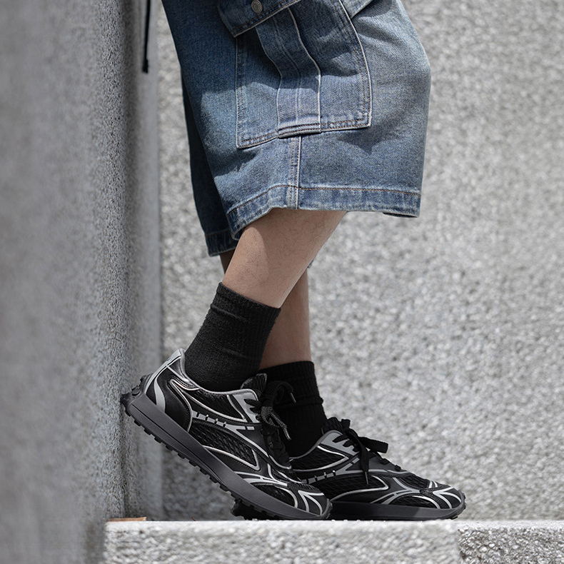 MRA機能慢跑鞋網面鞋男2025新款夏季透氣網鞋薄款運動休閒潮鞋子