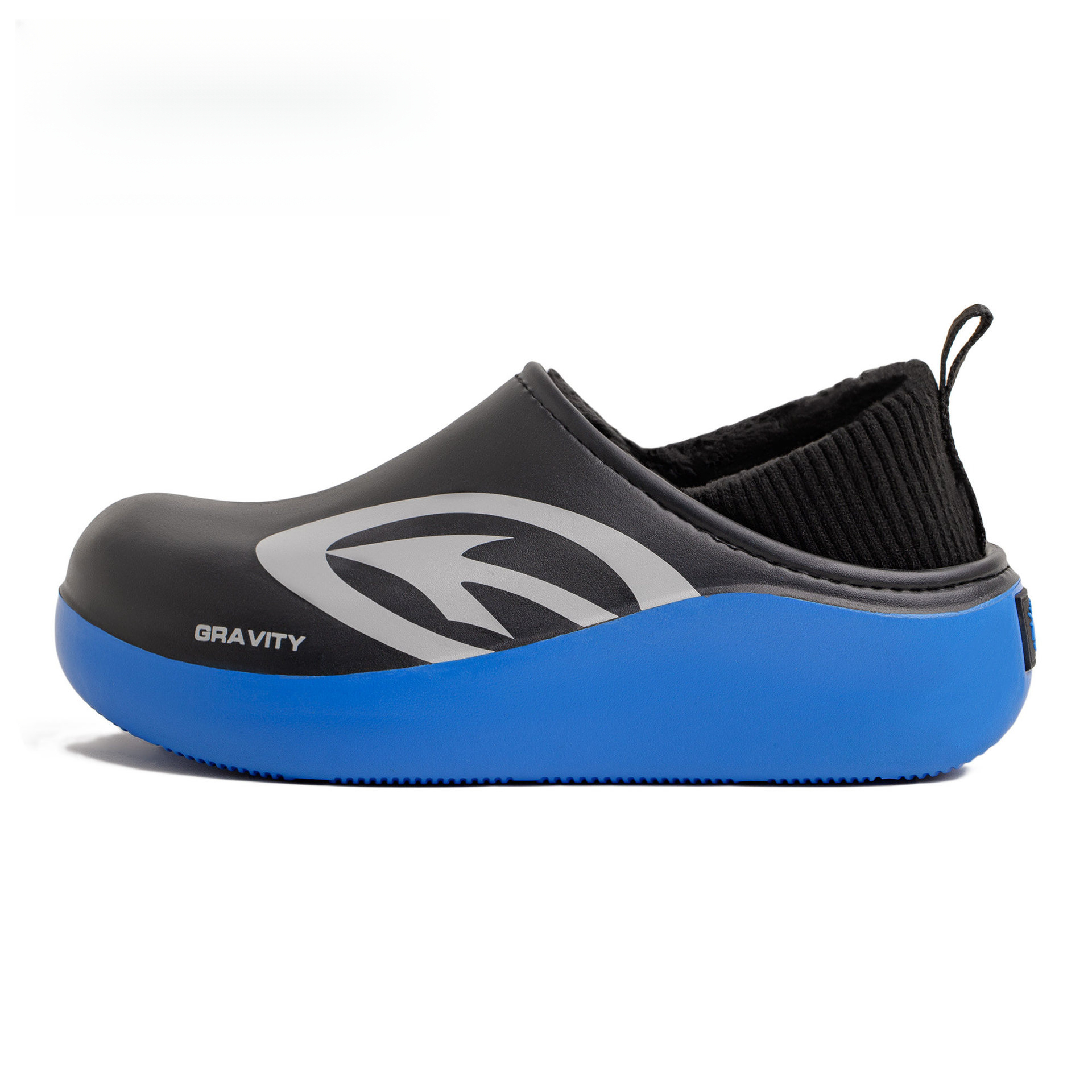 新款冬天一脚蹬休閒鞋加絨保暖辦公室全包跟厚底外穿男拖