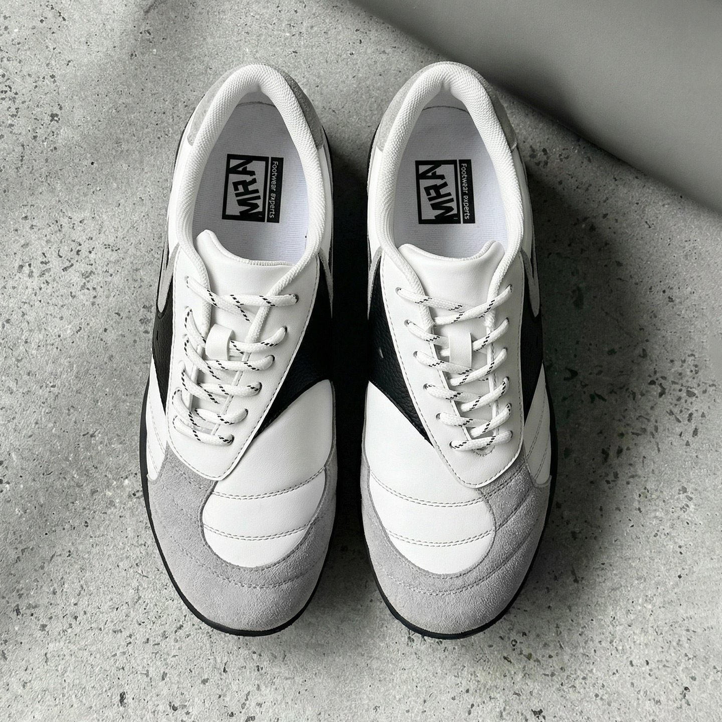 MRA足球薄底鞋男2026新款歪鞋舌復古訓練鞋百搭運動休閒潮鞋子春