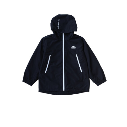 兒童加絨衝鋒衣2025冬季款戶外男童撞色拉鍊外套男童保暖連帽上衣