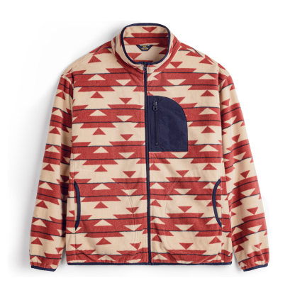 美式納瓦霍搖粒絨衛衣抓絨軟糯拉鍊開衫雙面立領外套男春