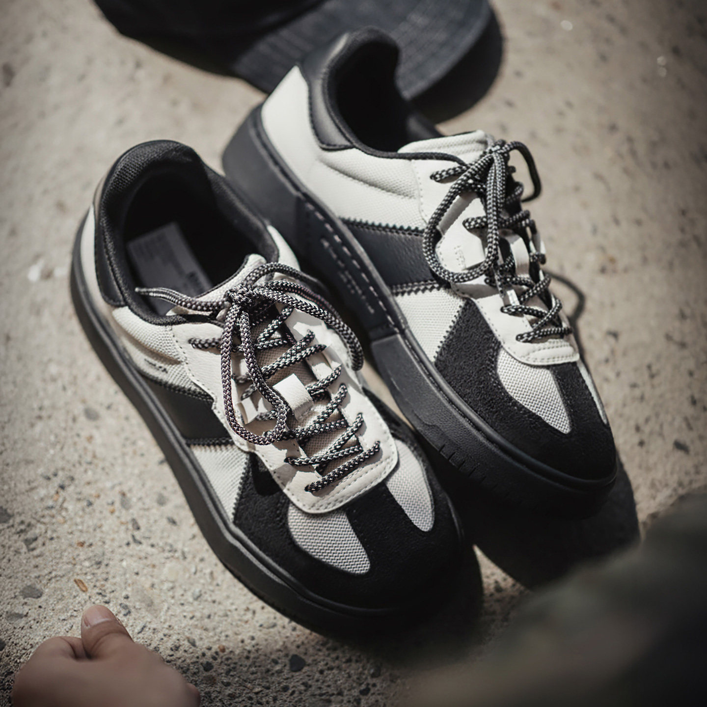 猫熊德訓鞋2026冬季新款復古厚底增高休閒阿甘鞋男士通勤板鞋