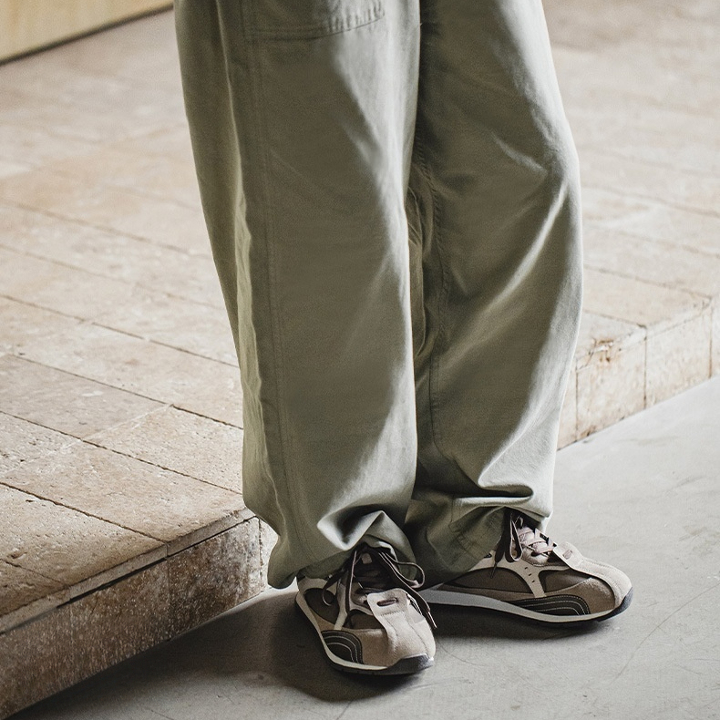 MRA大地色解構阿甘鞋男2026新款工裝德訓板鞋復古厚底休閒運動鞋