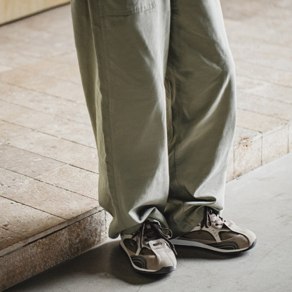 MRA大地色解構阿甘鞋男2026新款工裝德訓板鞋復古厚底休閒運動鞋