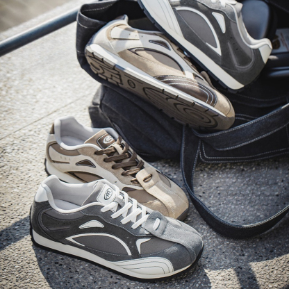 MRA大地色解構阿甘鞋男2026新款工裝德訓板鞋復古厚底休閒運動鞋