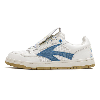 夏季新款平底小白鞋男士翻蓋板鞋網面透氣復古美式高街休閒鞋