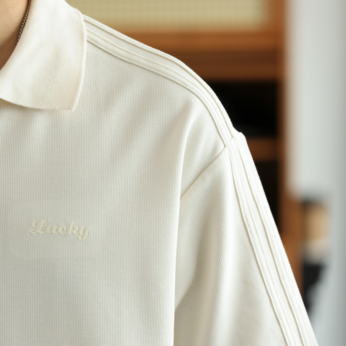 美式休閒230g短袖POLO衫男透氣蜂窩肌理感刺繡翻領T恤夏