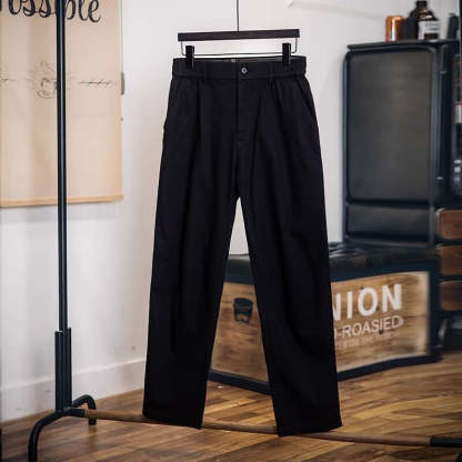 美式工裝褲男春季2025新款復古寬鬆彈力直筒休閒褲男長褲子