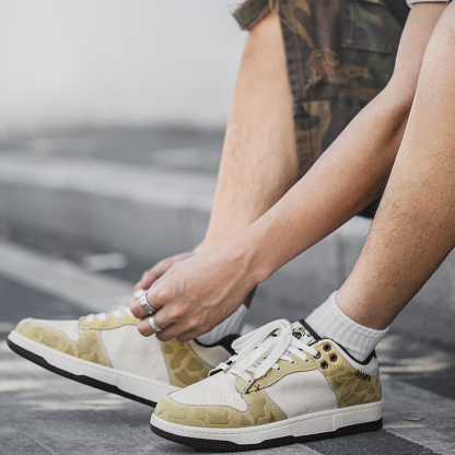 MRA奶酪板鞋男款2025新款小眾設計感做舊髒髒鞋厚底運動休閒潮鞋