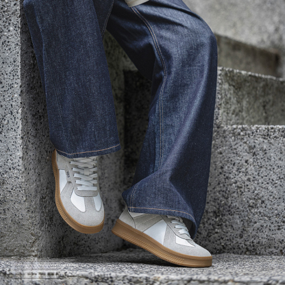 MRA改良德訓鞋男鞋夏季透氣網面鞋厚底運動休閒板鞋百搭復古潮鞋