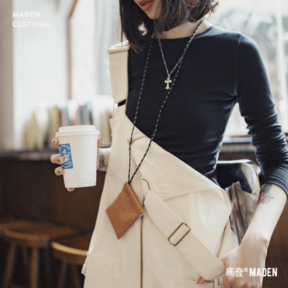 2025新款白色日雜寬鬆休閒時尚工裝背帶褲顯瘦連體褲子女士秋