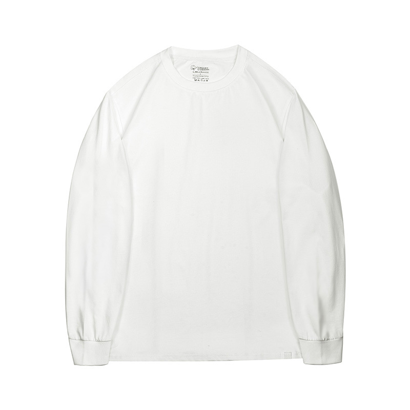 MRA7A抗菌防蟎新疆長絨棉長袖T恤255g三本針正肩凉感打底衫男