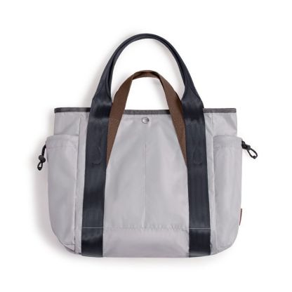 美式單肩包防水白色托特包大容量電腦包通勤百搭手提包男