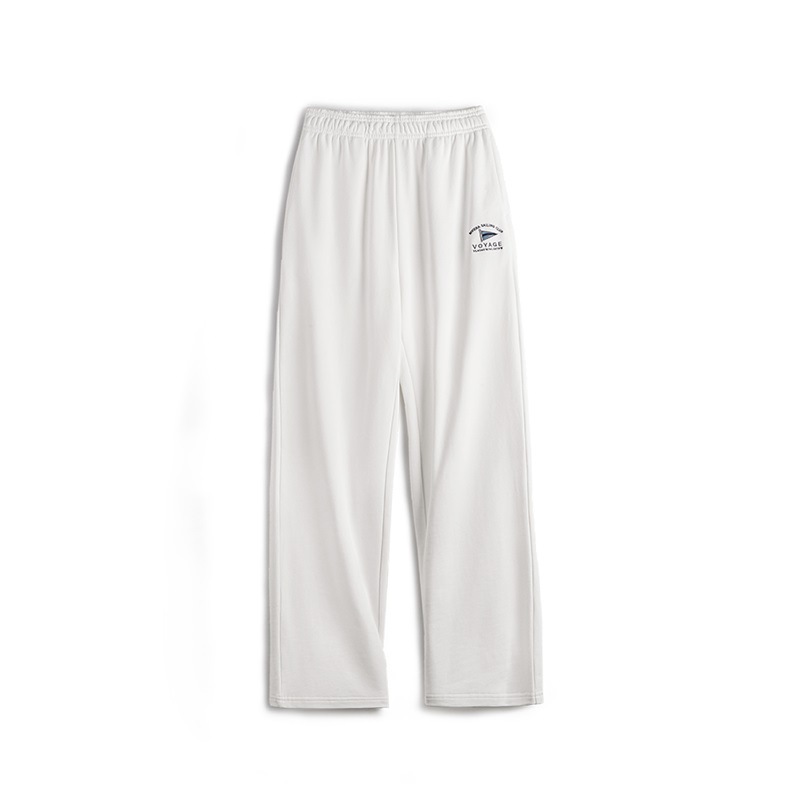 復古垂感休閒衛褲純棉彈力運動褲寬鬆顯瘦闊腿褲慵懶風春秋女-Retro's Wear