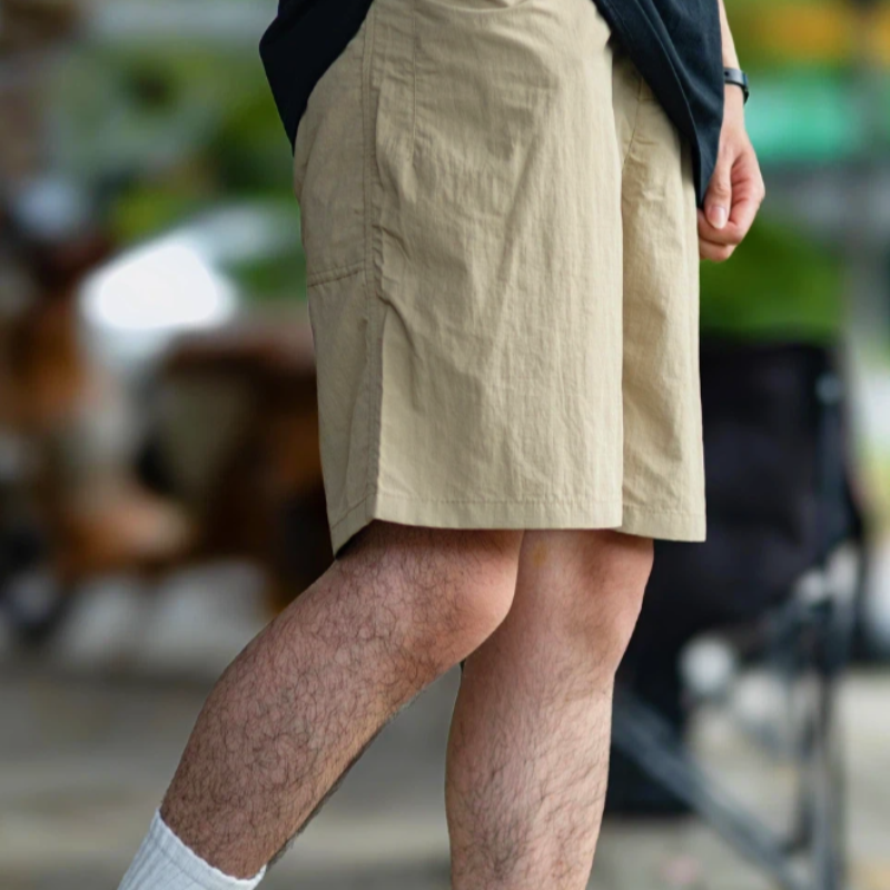 美式百搭薄款休閒五分褲男夏季新款寬鬆直筒垂感長褲子