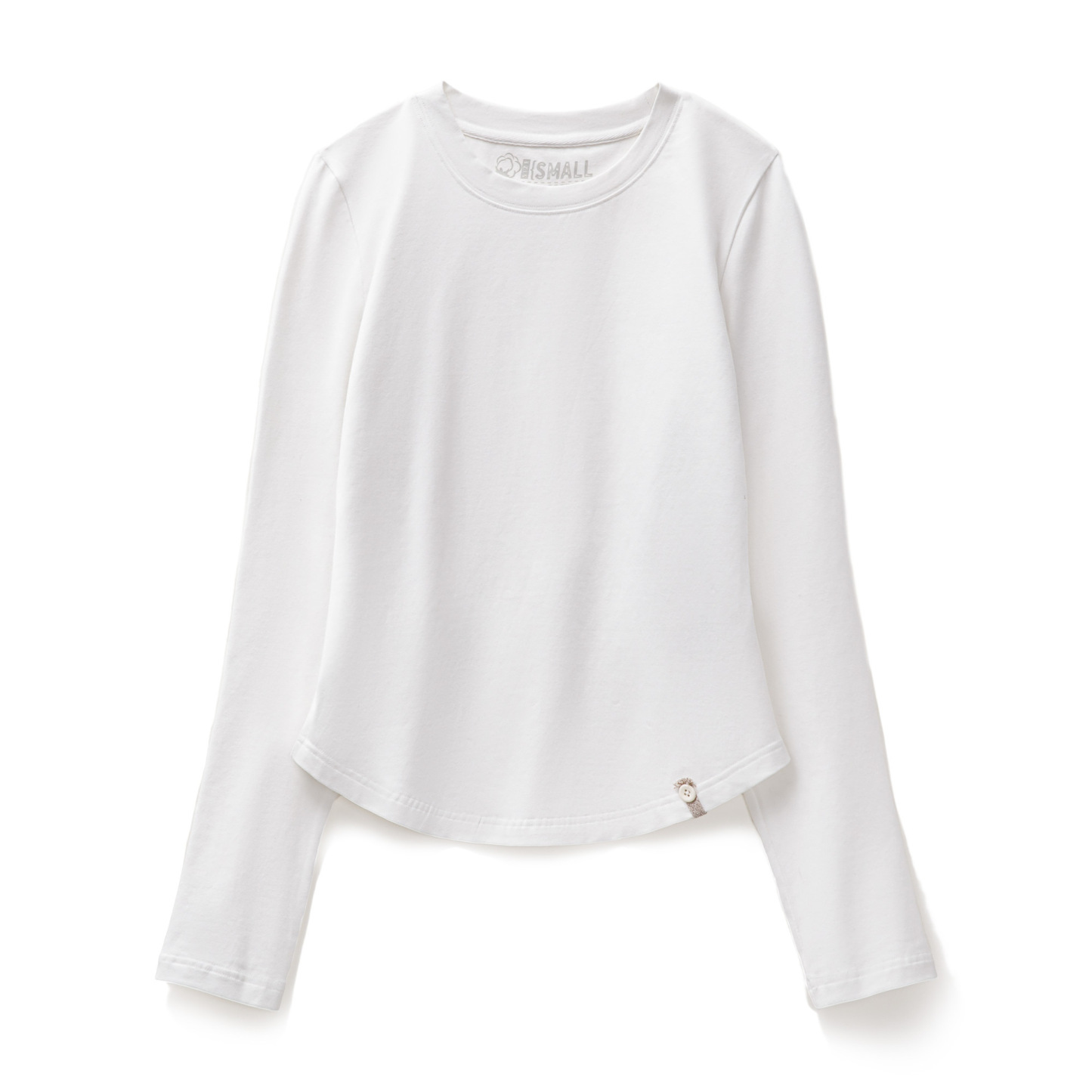 2025新款黑白色圓領磨毛修身長袖t恤打底衫內搭上衣女士早秋