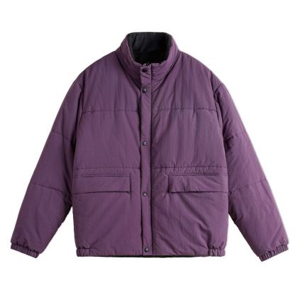 美式雙面穿保暖夾克山系加厚保暖棉服短款立領外套男秋冬