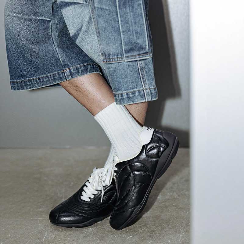 MRA復古賽車鞋男士2026新款小衆德訓鞋足球訓練鞋運動休閒板鞋春