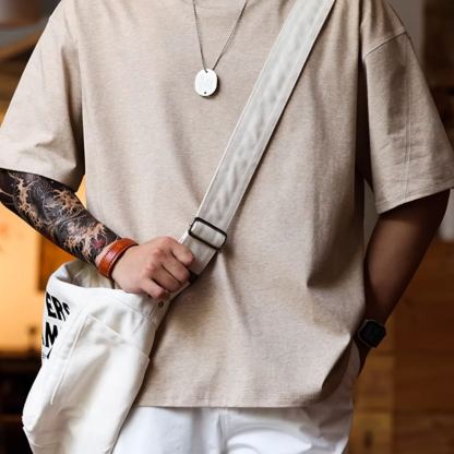 戶外斜挎包騎行美式帆布復古報童包-Retro's Wear