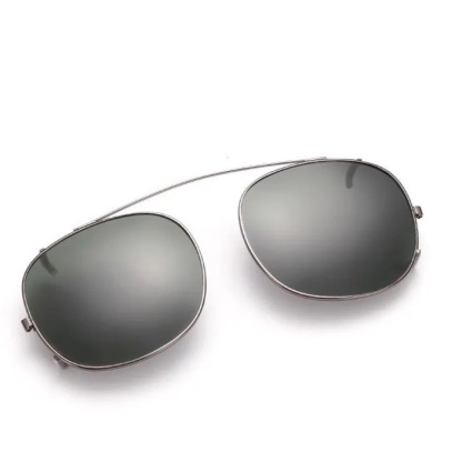 美式德普圓框眼鏡阿美哢嘰可拆兩用偏光墨鏡男